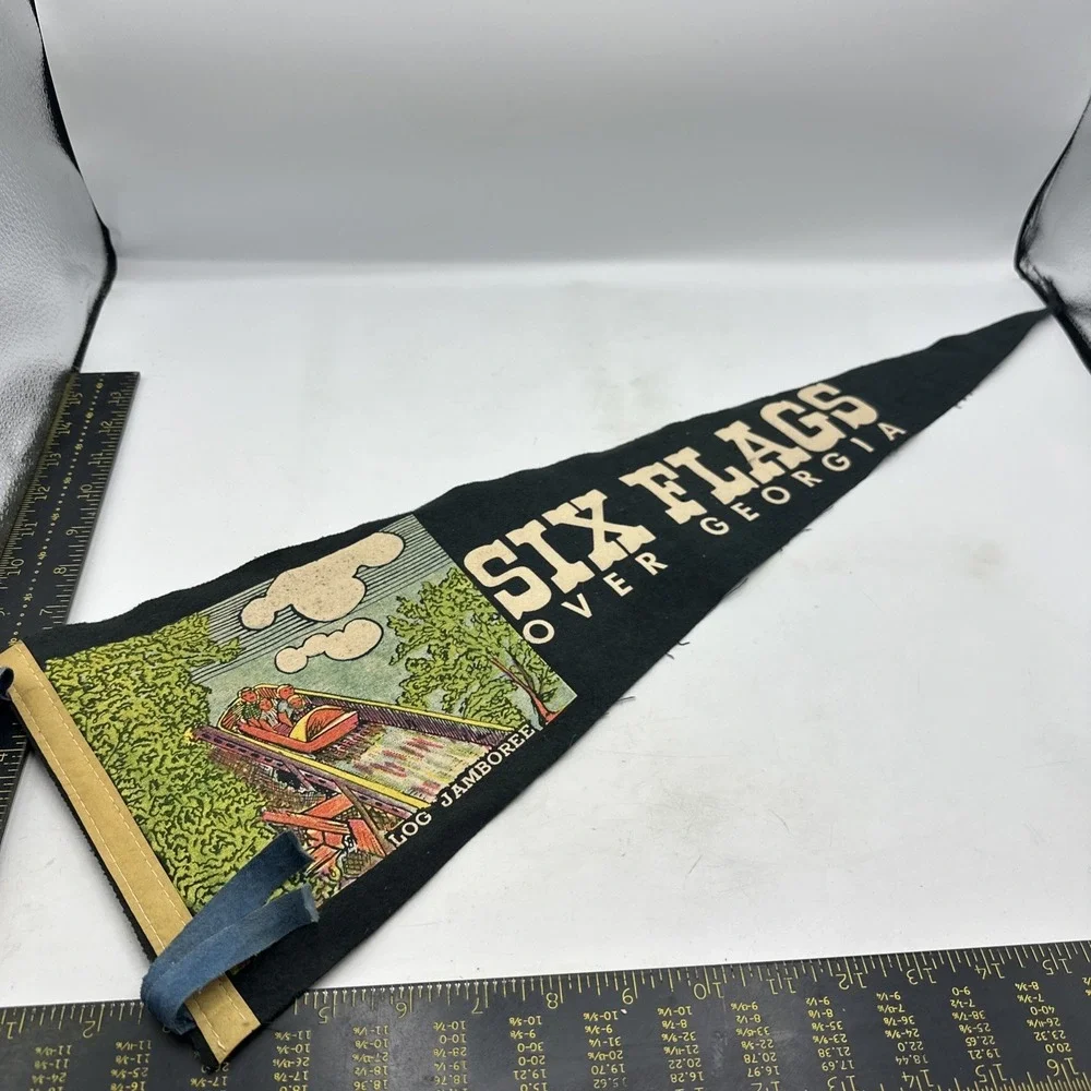 Six Flags Over Georgia Souvenir Pennant Log Jamboree 26